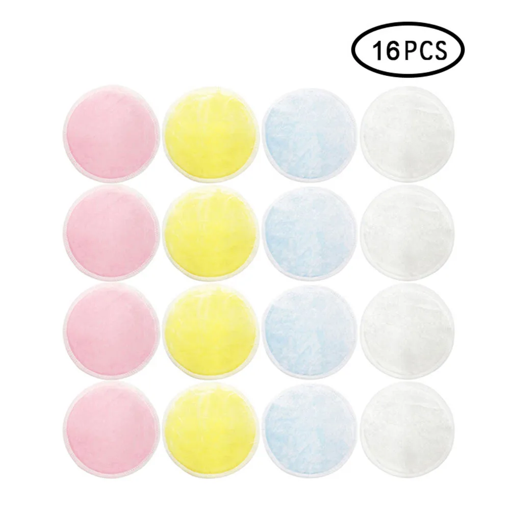 

16Pcs/lot Reusable Cotton Pads Make up Facial Remover Double layer Wipe Pads Nail Art Cleaning Pads Washable with Laundry Bag