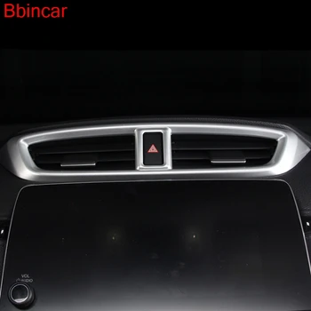 

Bbincar ABS Chrome or ABS Carbon Fiber Paint Interior Middle Console Air Vent Outlet Cover Trim For HONDA CRV CR-V 2017 2018