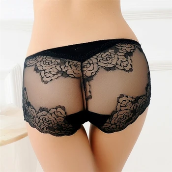

Underwear Women Lingerie UnderpaSeduction lace transparent buttock buttock women's underwear waist traceless bag buttock briefs