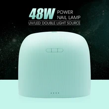 Машинка для стрижки 48 Вт быстросохнущая УФ-сушка для ногтей светодиодный светильник ногтя 30/60/90 s таймер Гель-лак для ногтей, лечебная лампа маникюрная пилка современным оборудованием