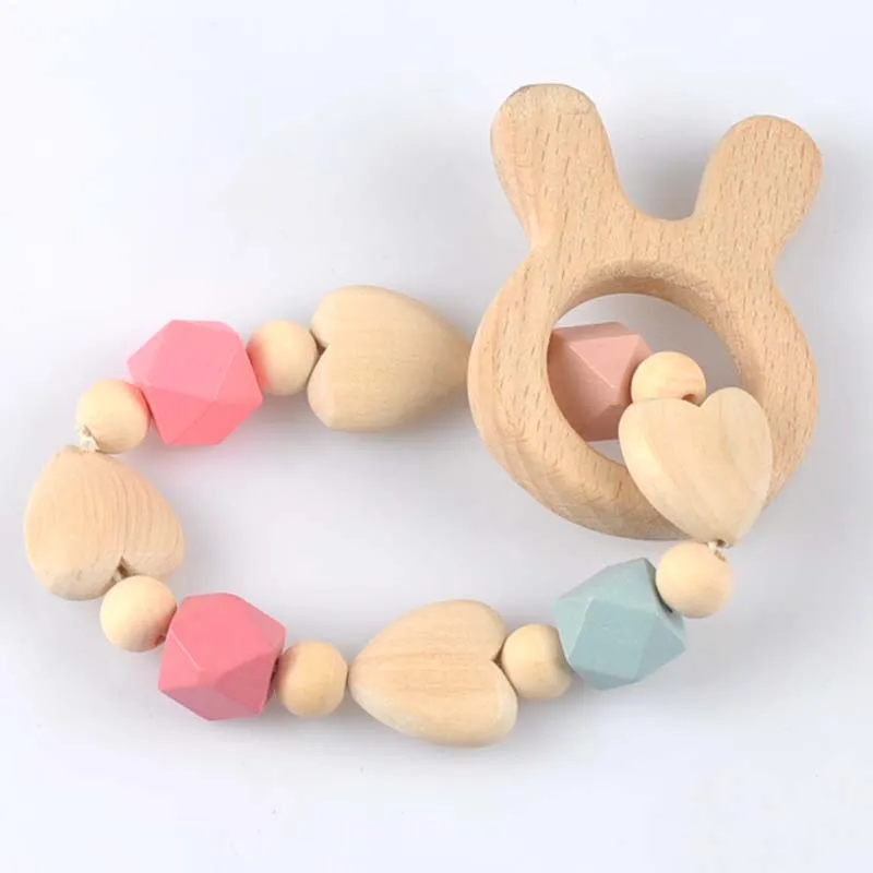 1 шт. enfermagem pulseiras де Мадейра Еда Класс силиконовые Contas chocalhos brinquedos сделать Bebe pulseiras personalizadas mt2024 - Окраска металла: 2