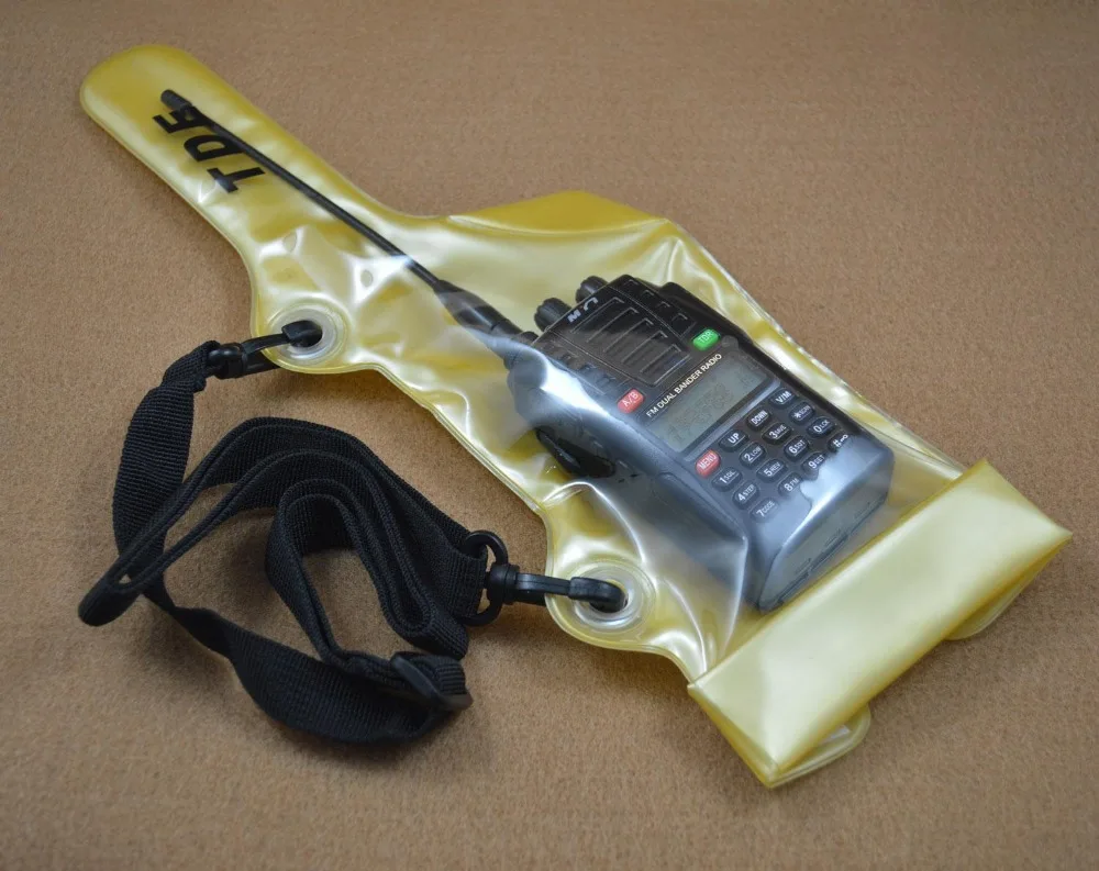 

Walkie talkie case Waterproof Bag with Strap for Moto Kenwood Icom Yaesu Baofeng Wouxun Puxing walkie talkie radio waterproof