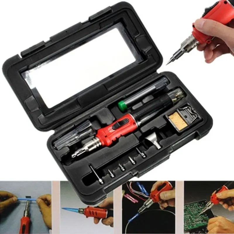 

Professional 10 in 1 Soldering Iron Butane No Wire Welding Torch Welding