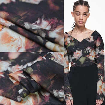 

New Chinese style silk linen silk fabrics fashion fabrics in the current season