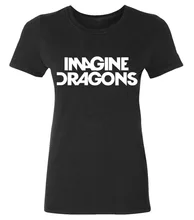 2016 IMAGINE DRAGONS print funny Tshirt Women summer Cotton Casual punk slim tops tee fashion brand harajuku cute female t-shirt