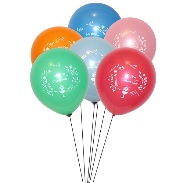 50pcs first holy communion balloons, first communion party ideas, Mi