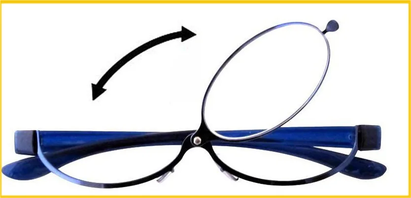 Fashion Blue Magnifying Makeup Eyeglasses Reading Glasses Readers one lens 1 50 2 0 2 5