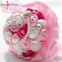 Красивый свадебный букет Emily,, свадебные цветы, белая роза, лилия, подружка невесты, неженатые женские свадебные аксессуары