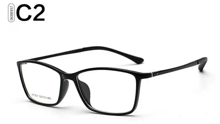 Ретро оправа для очков прозрачные линзы для мужчин и женщин оптическая оправа очки TR90 мягкие ноги Gafas De Ver 1807 прозрачные модные очки - Цвет оправы: C2