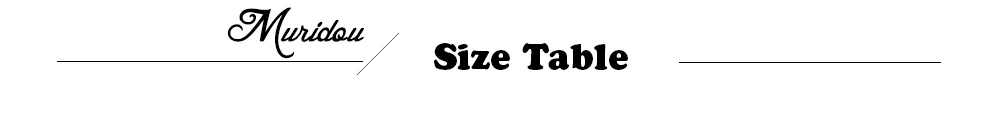 size table