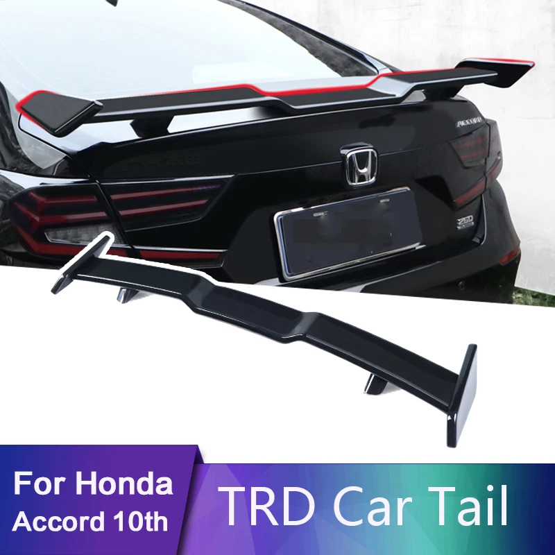 

For honda accord 10th TRD empennage Aircraft car tail no-hole paste type External decoration modification