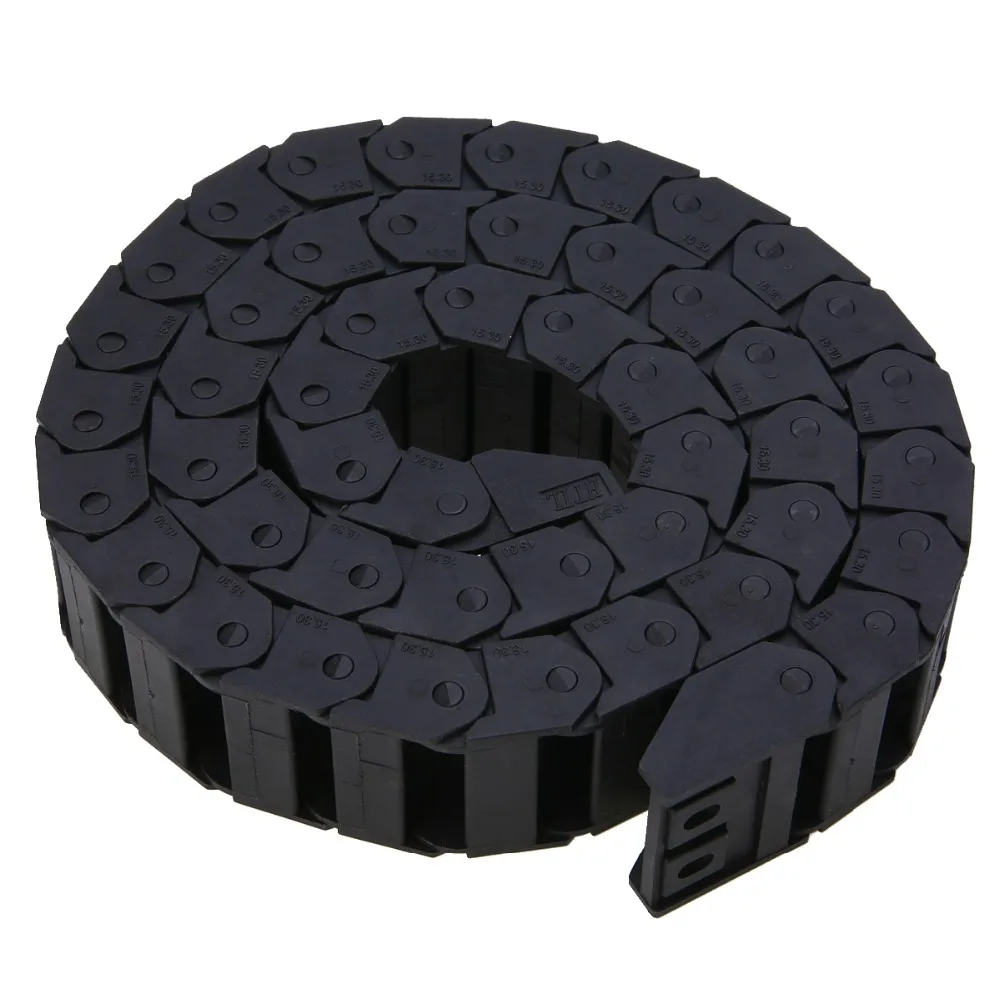 

15x30mm Cable Drag Chain Strengthen Nylon Towline Wire Carrier L1000mm For Engraving Machine Accessory