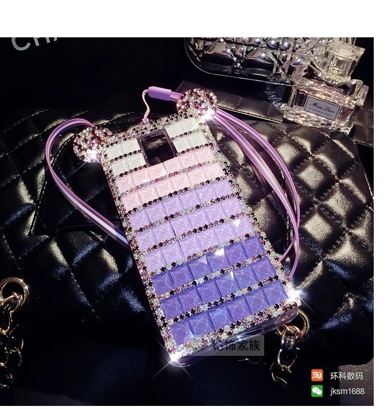 Роскошные Bling диаманта swanback крышка для Samsung Galaxy S7edge плюс S7 S6edge S8 6 5 4 Примечание 3