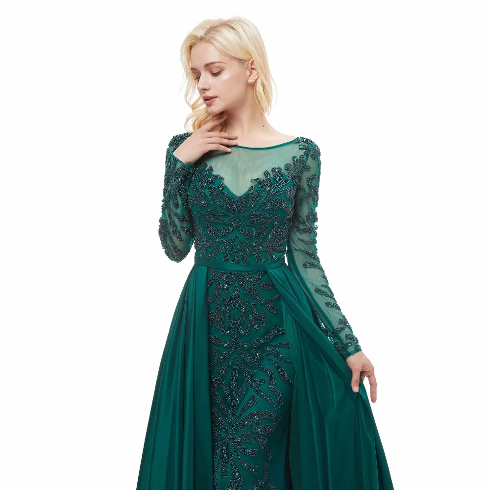 Женское платье с длинным рукавом Forevergracedress зеленое винтажное вечернее большого