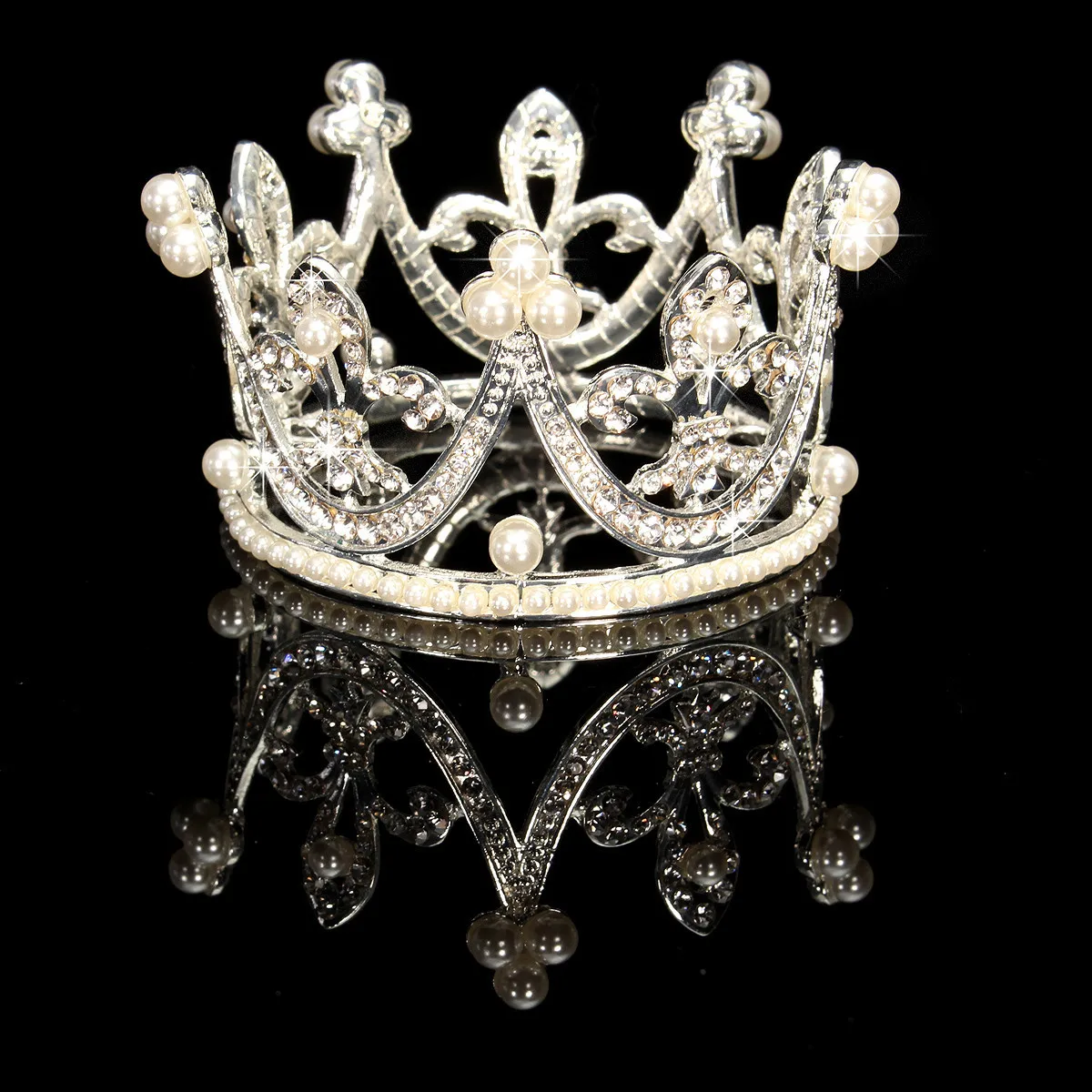 

Fashion Bridal Wedding Hair Jewelry Hair Comb Rhinestone Crystal Imitate Pearl Tiara Princess Crown for Women Hair Accessories