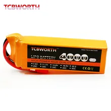 TCBWORTH 4S 14.8V 4000mAh 35C Max 70C RC Airplane LiPo battery For RC Helicopter Quadrotor Car boat Drone Truck Li-ion battery