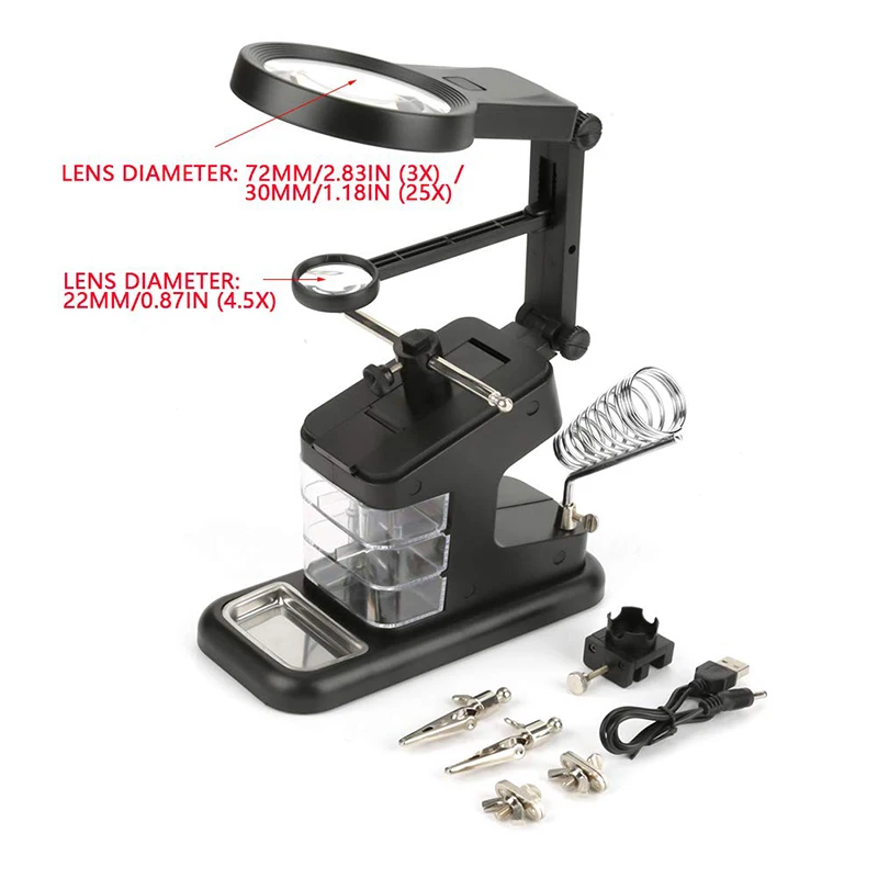 USB repair magnifier with LED light2
