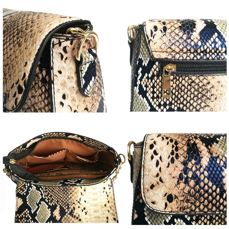  FUNMARDI Brand Snake Designer Women Bag Chain Strap Shoulder Bags Small Crossbody Bags For Women PU - 32922832975