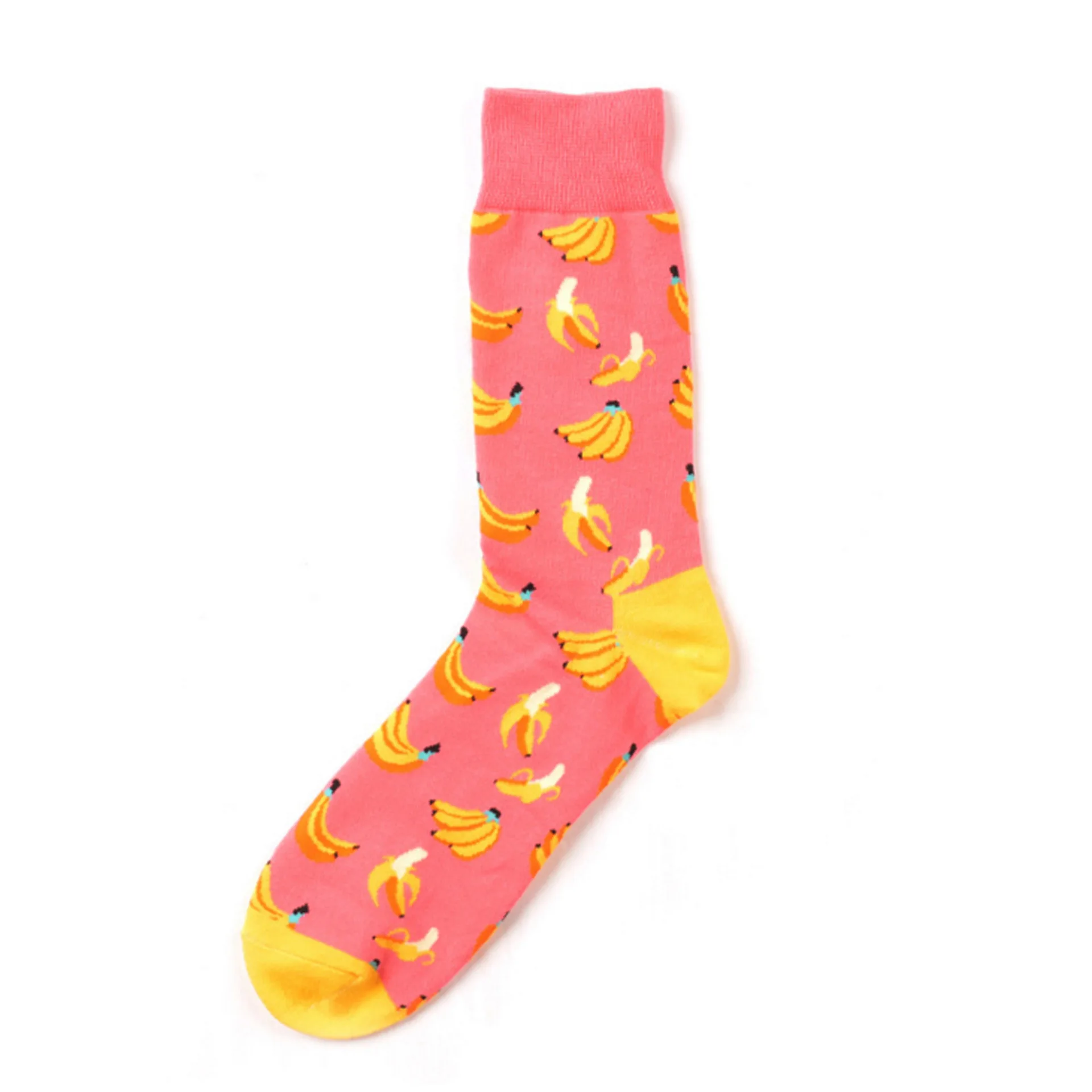 Новые цветные носки для мужчин и женщин с изображением еды суши, повседневные носки в стиле Харадзюку, дизайнерские брендовые длинные модные носки для катания на коньках - Цвет: socks banana 2