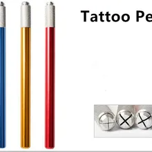 2 шт. Горячая микроблейдинг tebori бровей линия аппарат для татуажа для постоянного макияжа бровей татуировки ручное лезвие держатель