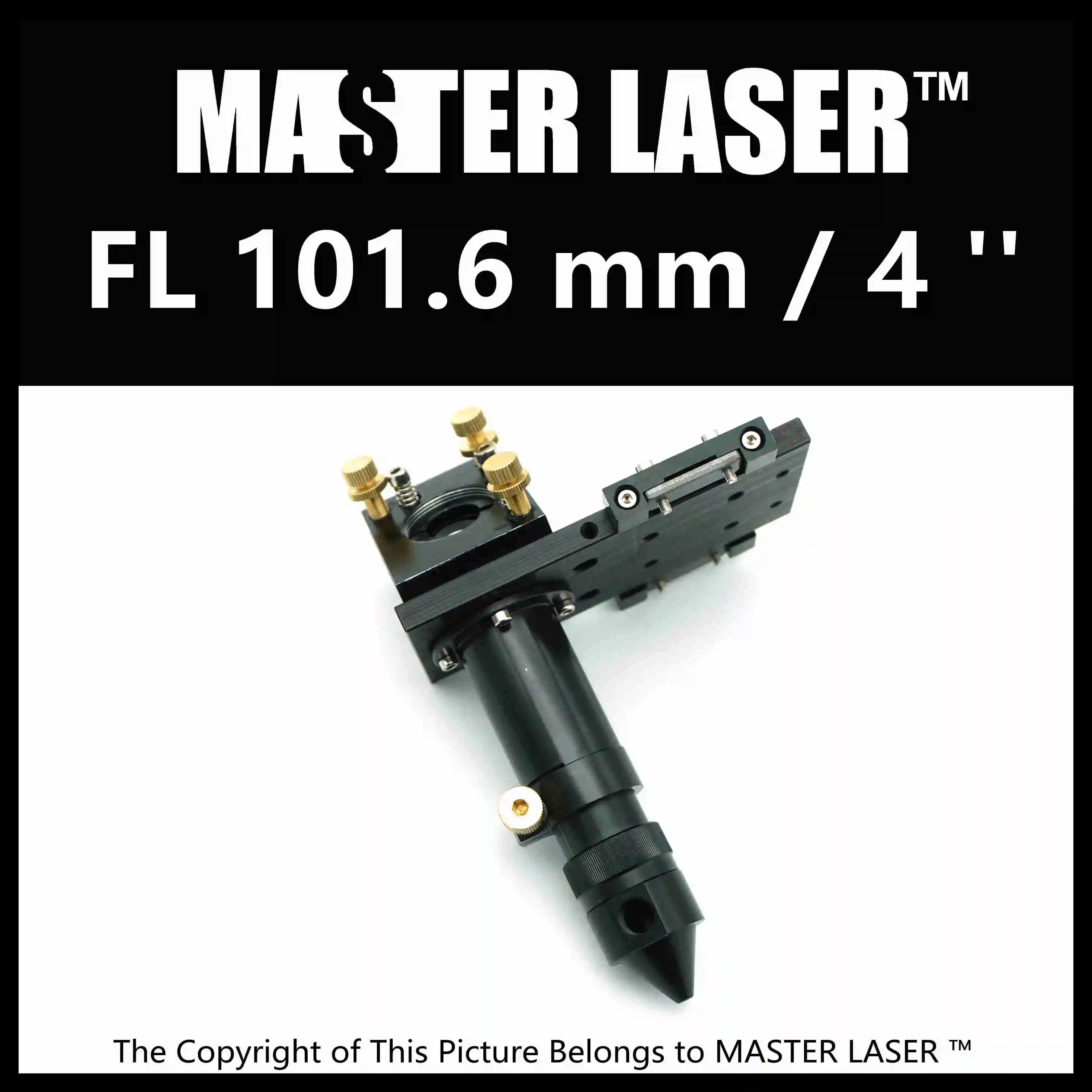 Лазерная головка для фокусировки объектива Dia. 19, 20 мм FL101.6mm зеркало 25 мм крепление для станок для лазерной резки и лазерной гравировки