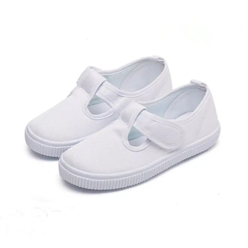 

White flat shoes for kids Boy girl show shoes fashion student shoes 6 style baby shoes size 22-37 NS177
