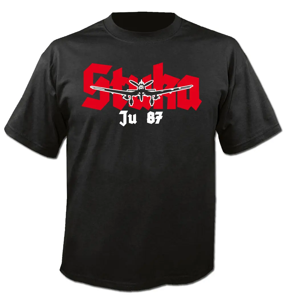 

New Summer Fashion T-Shirt STUKA Junkers 87 Ju Bomber 3. Reich War Thunder Cotton Tee Shirt