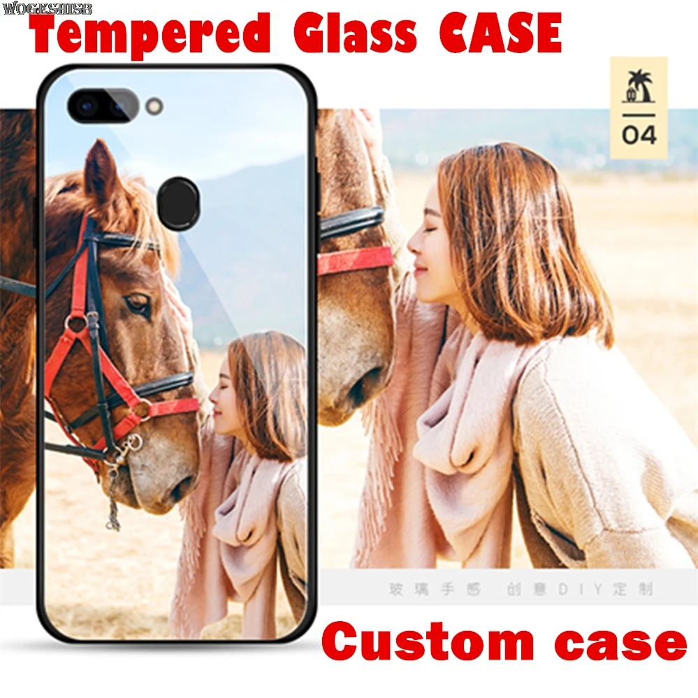 

Custom Print Photo Phone Case for iphone X 5 5s SE 6 6s 7 8 Plus DIY Picture Soft Silicone Tempered Glass Cover Customized Logo