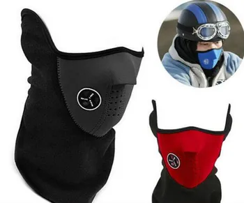 

Motorcycle Half Face Mask Cover Fleece Unisex Ski Snow Moto Cycling Warm Winter Neck Guard Scarf Warm Protecting Mask