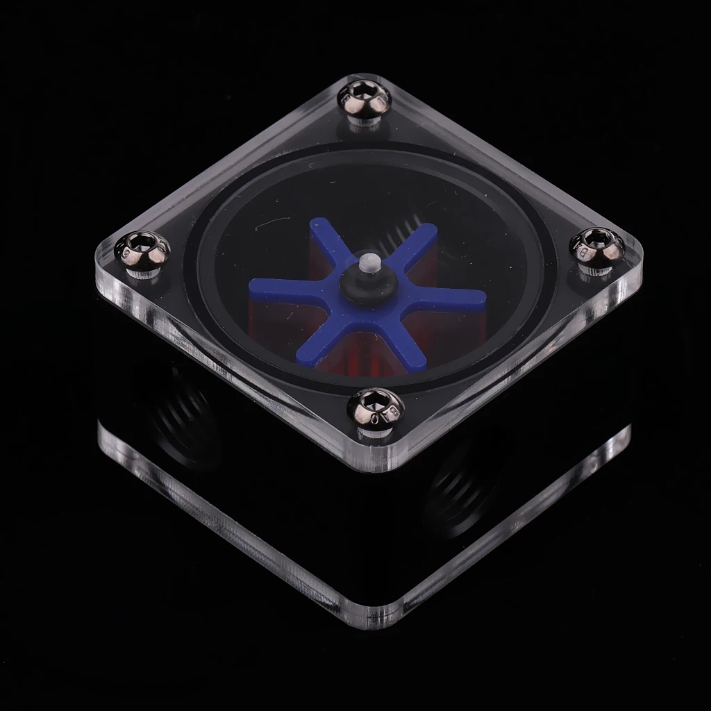 Water Cooling Flow Meter Acrylic G1/4 Threaded Flow Indicator Square Shape