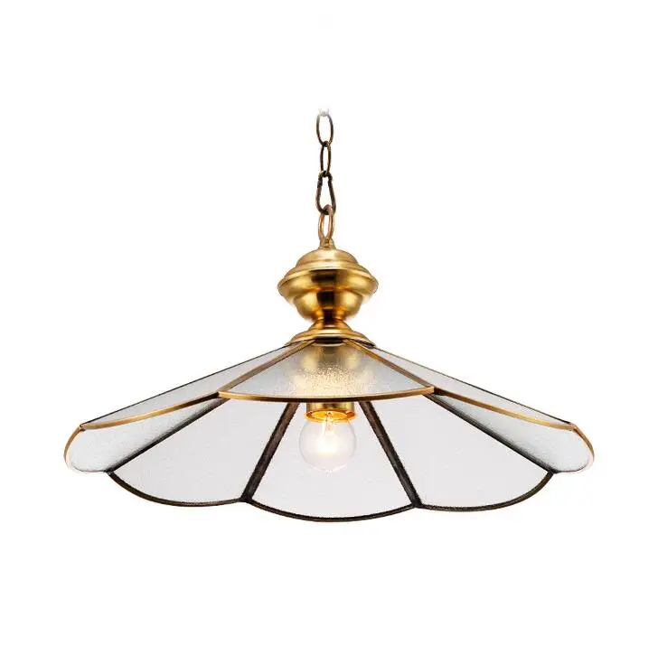 1PC Copper lamp hall lamp corridor pendant lamp all copper fashion GLASS dining living room decoration pendant lights ZHZL313