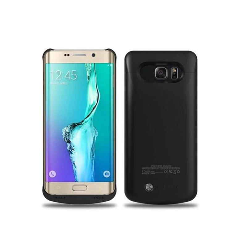 Внешний аккумулятор для samsung Galaxy S6 Edge Plus G9250, 4200 мА/ч, внешний аккумулятор, чехол, внешний аккумулятор S6Edge Plus, зарядное устройство для телефона, чехол - Цвет: black