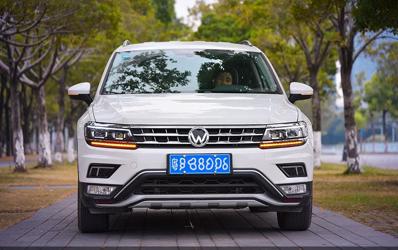 Автомобильный головной светильник для Volkswagen Tiguan светодиодный головной светильник для Tiguan передний светильник с ангельскими глазами