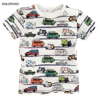 

SAILEROAD Summer Children Kids Tops Tees T Shirt 100% Cotton Baby Toddler Boys Shorts Sleeve T-Shirts For Muchacho Camisa de t