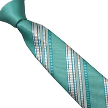 Мужские галстуки LAMMULIN мятный зеленый Узел контрастный мятный зеленый с серебряными диагональные полосы шейный платок из микрофибры обтягивающий галстук 6 см