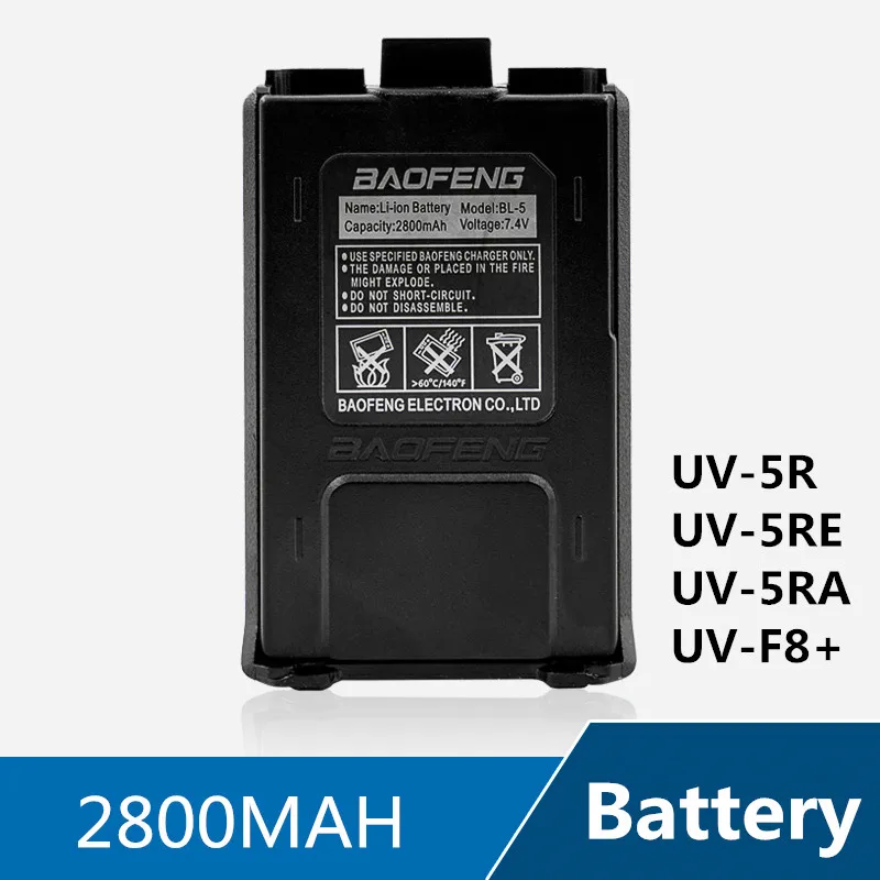 

1800mah BL-5 Original Li-Ion Baofeng uv5r Battery For Radio Walkie Talkie Accessories Baofeng UV-5R Uv-5re UV-5ra UV-5r Battery