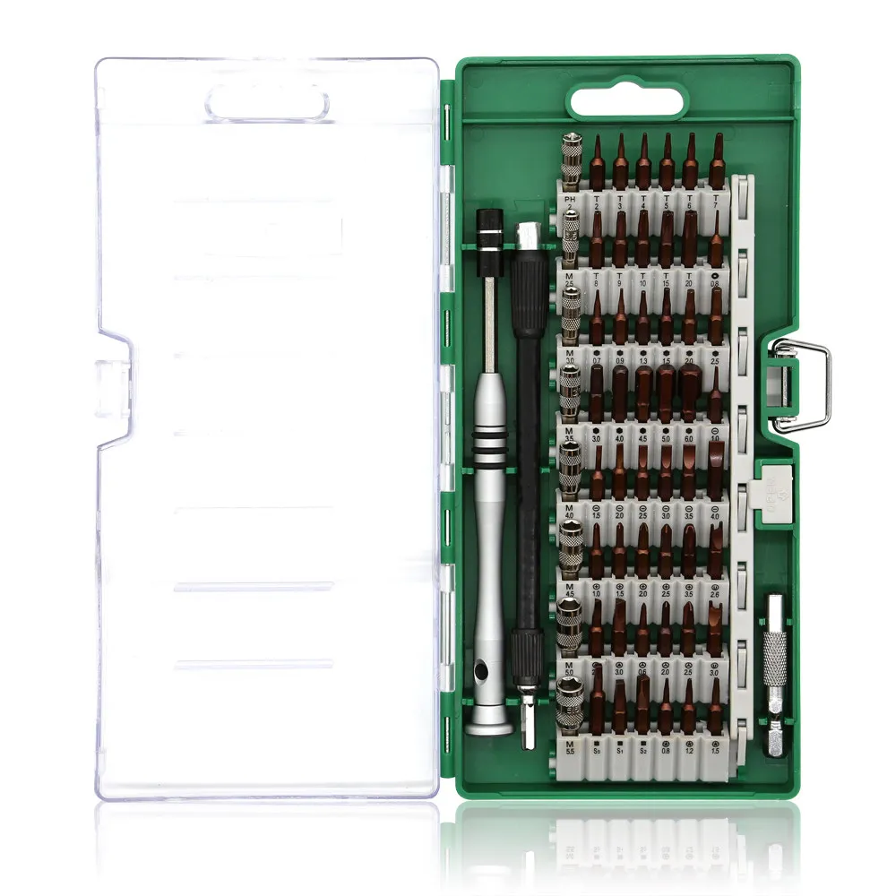 Набор прецизионных отверток многофункциональный отвертка магнит Отвертки Комплект для ноутбука мобильный телефон Камера ремонт ручной инструмент - Цвет: 60 in 1 Set