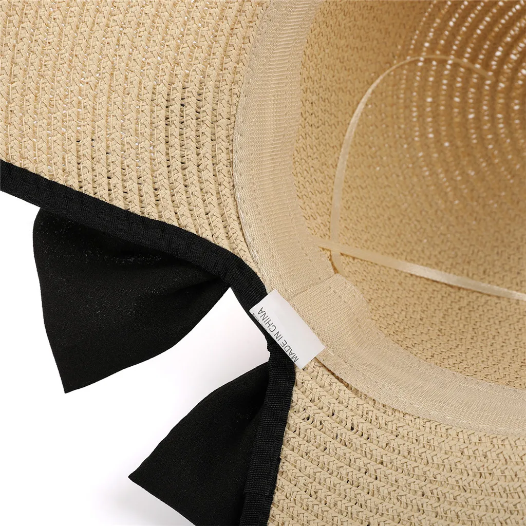 Feitong Женская Легкая однотонная летняя солнцезащитная Кепка для отдыха s Мужская Гангстерская шляпа, Пляжная соломенная шляпа от солнца# Y25