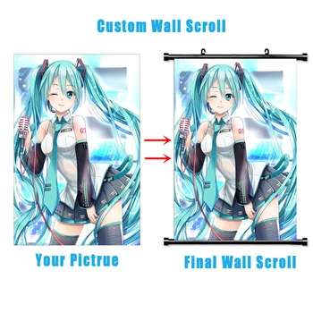 

DIY Custom Wall Scroll Anime Sexy Poster movie Wall Scrolls Home Decor Gift Japanese cartoon Decorative poster pad