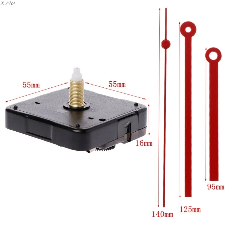 Кварцевые часы механизм движения руки стены ремонт инструмент запчасти бесшумный комплект DIY красный указатель 32