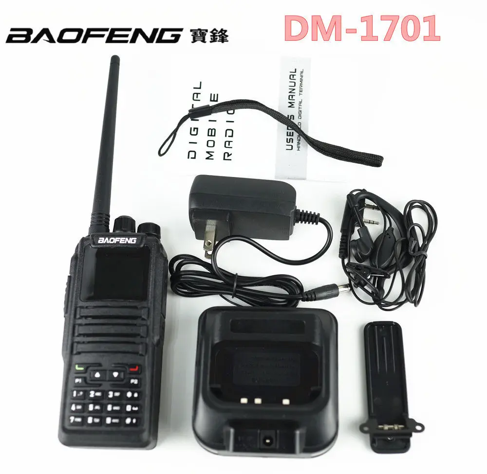 Двухдиапазонная рация Baofeng DM1701 аналоговая I & II DMR 136 174 МГц 400 470 МГц|Рации| |