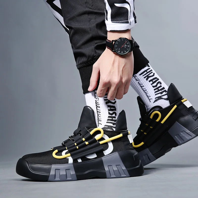 

Men's shoes spring 2019 new shoes men's Korean version of the trend of wild sports shoes casual shoes old shoes tide increased