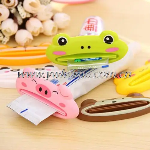 2 PC Creative Cartoon Cute Animal Multifunction Plastic Toothpaste Squeezer Toothbrush Holder Bathroom Dispenser Squeezing Tools | Дом и сад