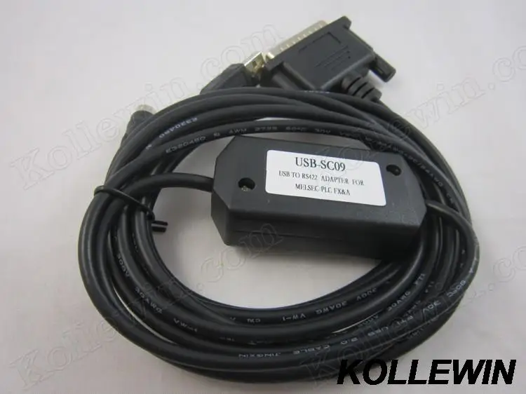 USB-SC09 USB/RS422 PLC Кабель для программирования FX и USBSC09 с индикатором поддержки win7/win8 в коробке