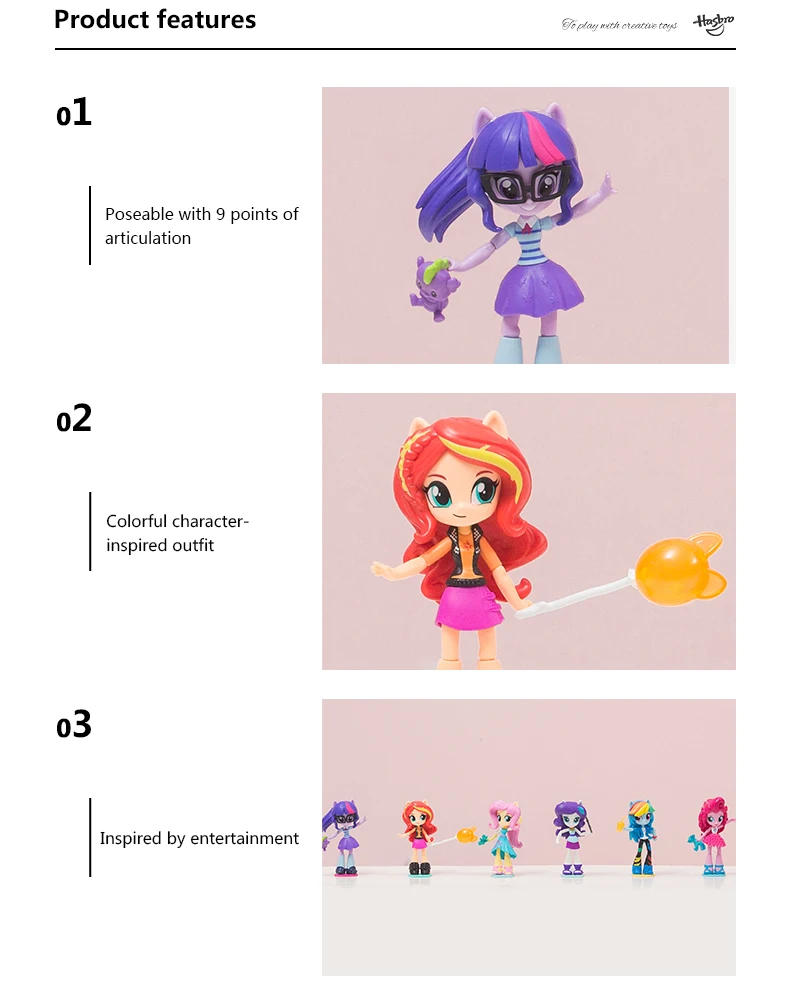 Hasbro My Little Pony Equestria Girls 4,5 дюймов 11 см сумеречные Мини-куклы персонаж фигурка коллекция Модель Кукла для девочки