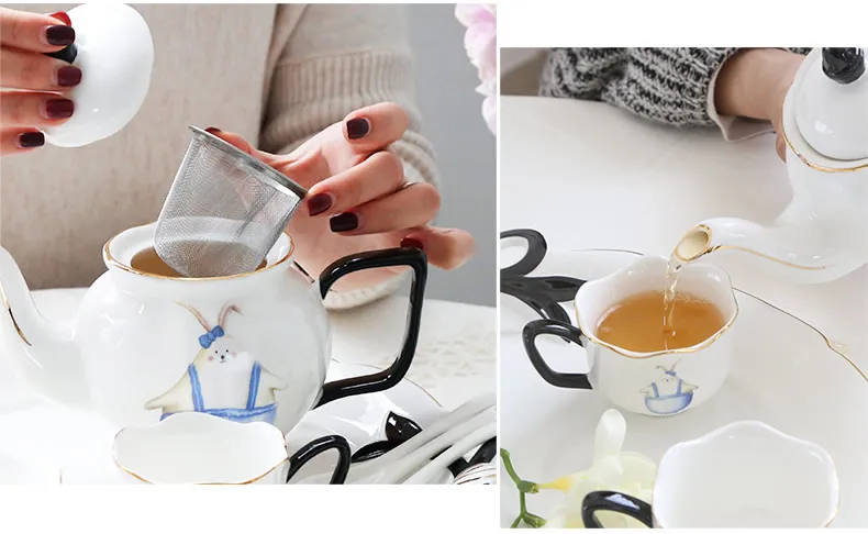 Европейский роскошный набор кофейных чашек с блюдцем с керамическим поддоном английский послеобеденный чайный набор чайная чашка Домашний набор керамических чашек для воды рождественский подарок