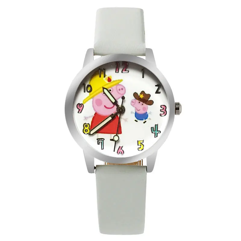 ot01 New Cartoon Children Watch Pig Watches Fashion Girl Kids Student
