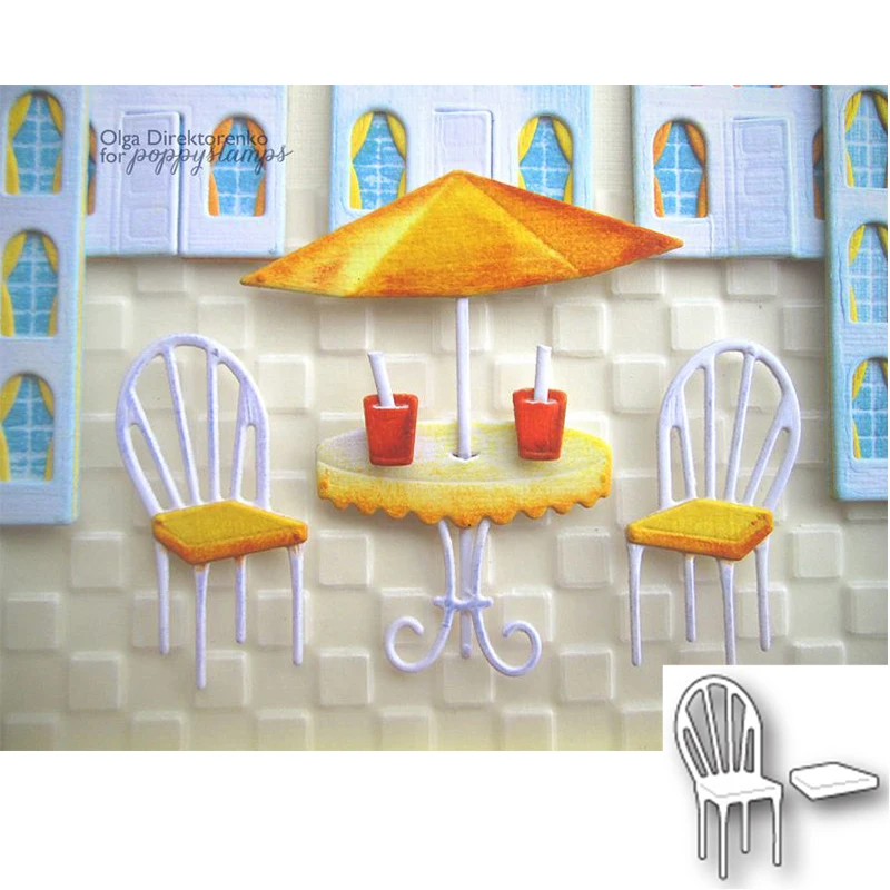 Chairs Cushion Set Shape Metal Cutting Dies Stencil For Scrapbooking Album Embossing Decorative DIY Handcrafts Templates Model Chairs Cushion Set Shape Metal Cutting Dies Stencil For Scrapbooking Album Embossing Decorative DIY Handcrafts Templates Model