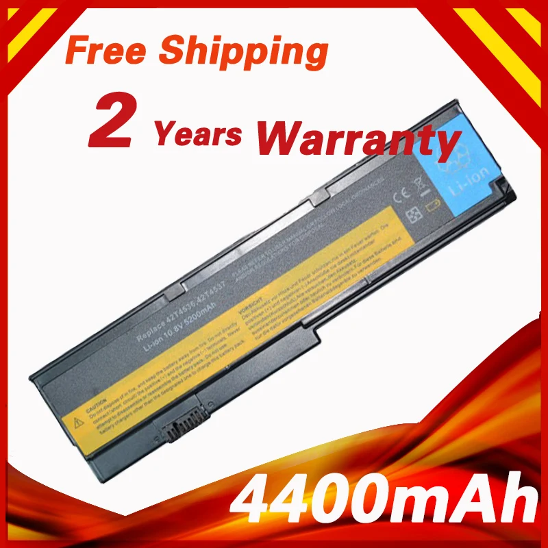 Аккумулятор на 6 ячеек для Lenovo ThinkPad X200 X201 X201i X200S X201s 42T4534 42T4647 42T4835 42T4537 42T4536 ASM FRU