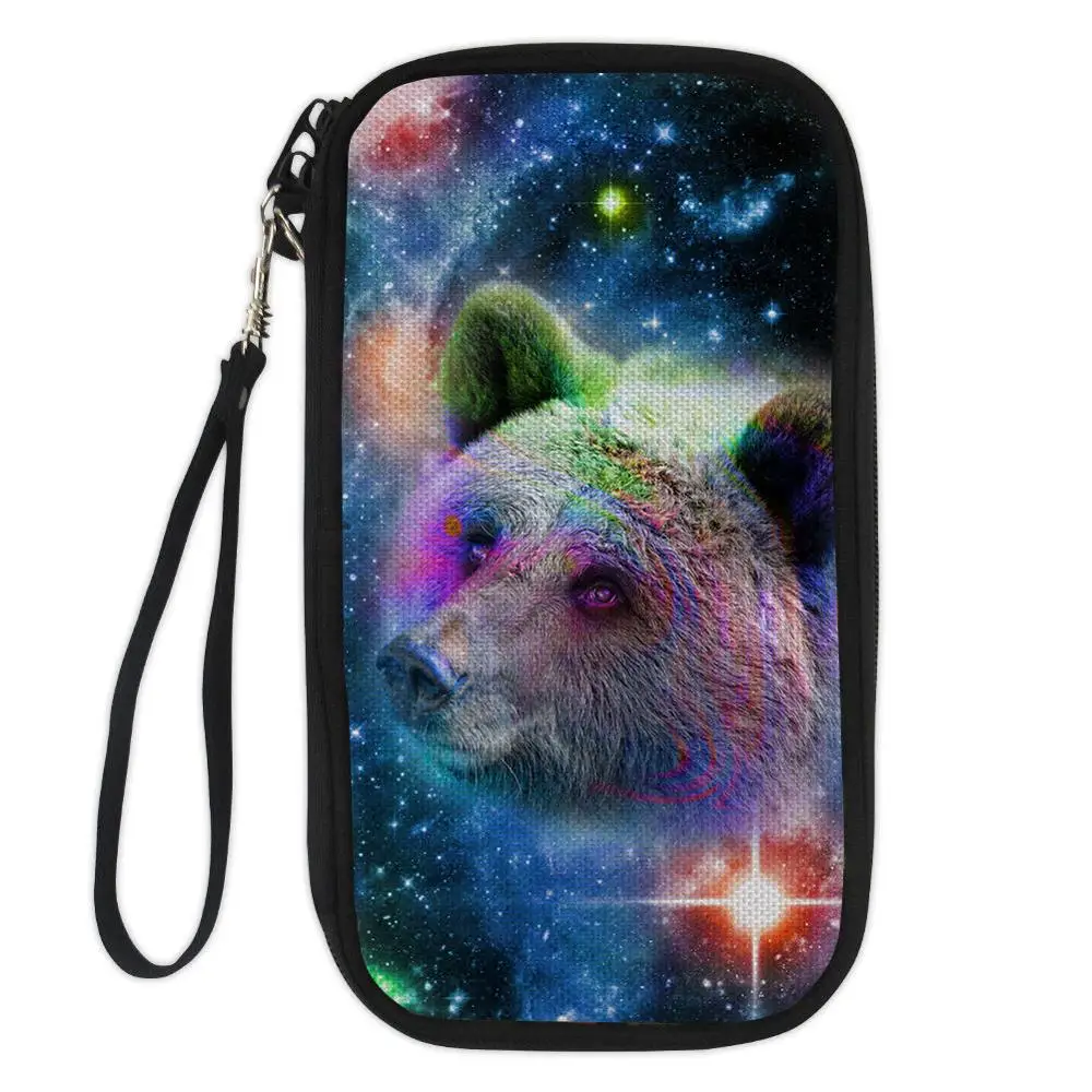 CC3202Z6 Forudesigns/Galaxy животных печати Путешествие документ организатор кошелек Паспорт ID держатель для карт билет кредитной карты сумка - Цвет: CC3202Z6